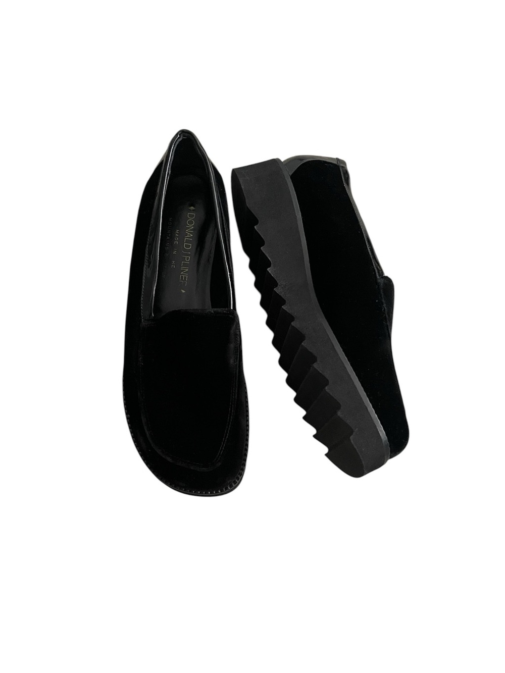 Donald J. Pliner velvet loafer slip-on platform - 7.5